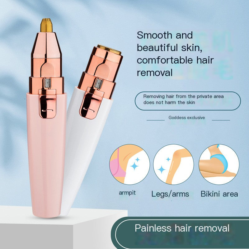 Multifunctional women's shaver hair removal instrument underarm electric shaver private hair removal instrument eyebrow trimmer