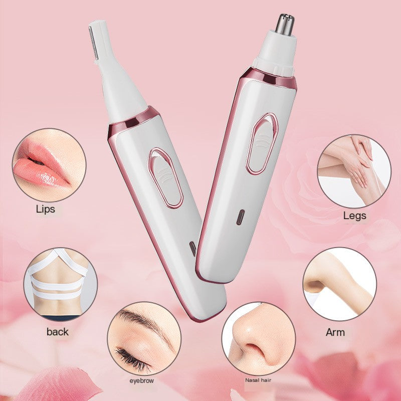 Multifunctional women's shaver hair removal instrument underarm electric shaver private hair removal instrument eyebrow trimmer